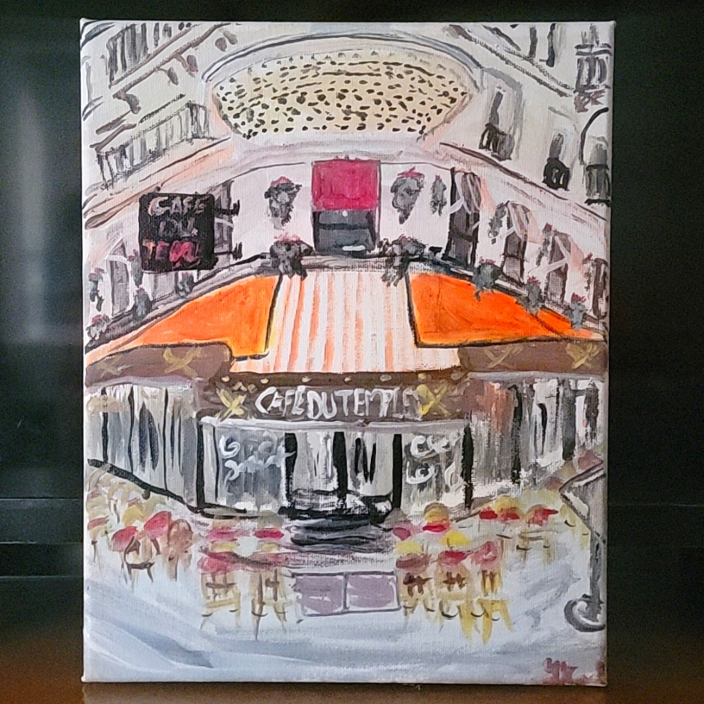 8 x 10 acrylic painting on canvas